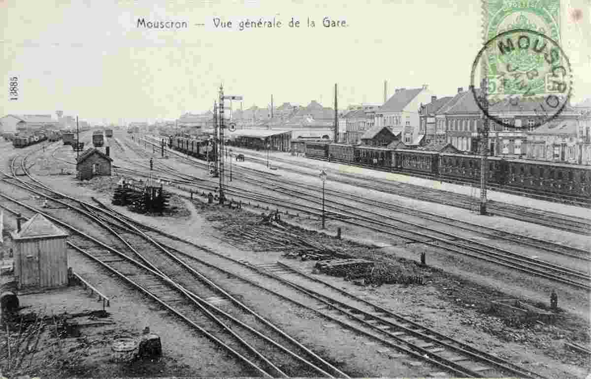 Mouscron. General view of the station